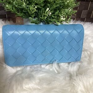 BOTTEGA VENETA  Nappa Intrecciato Continental Flap Wallet